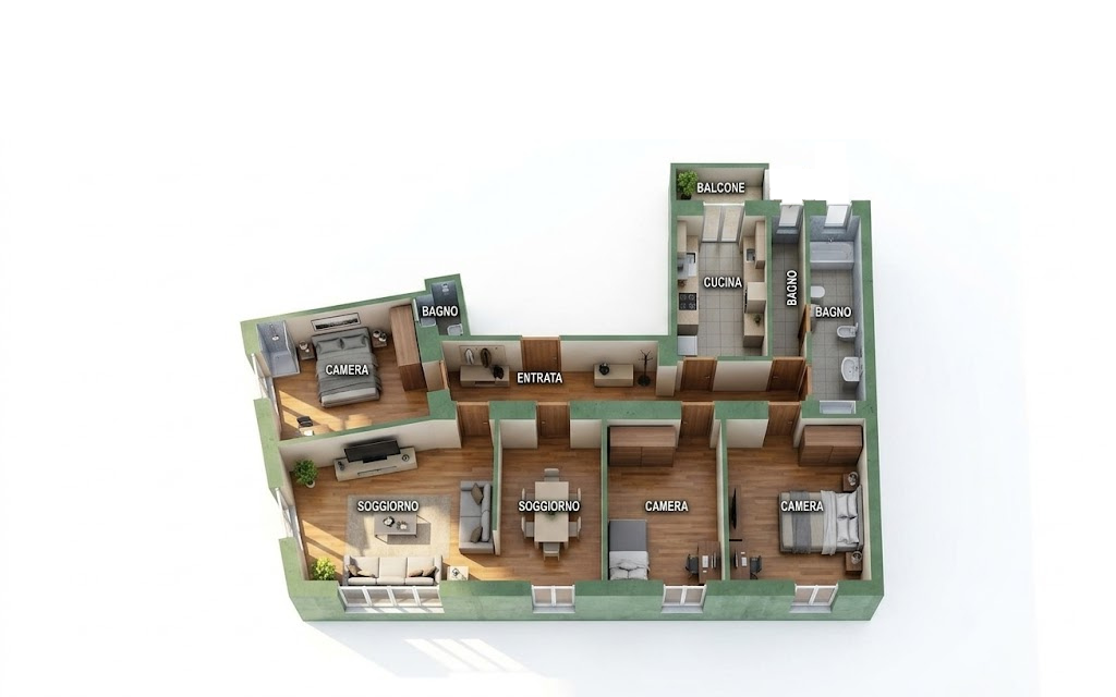 Piantina 3D dopo