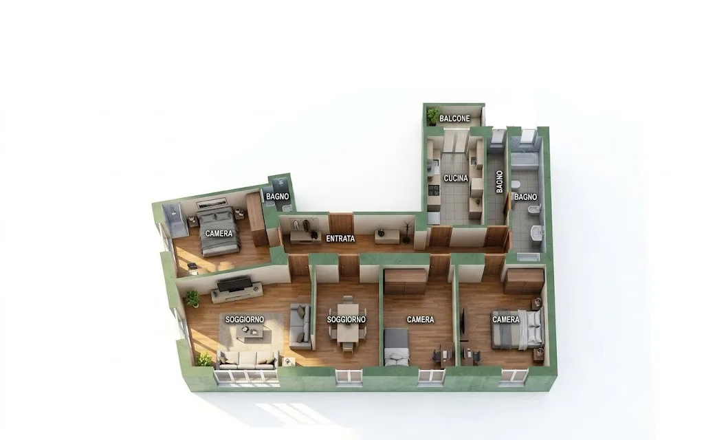 Piantina 3D dopo